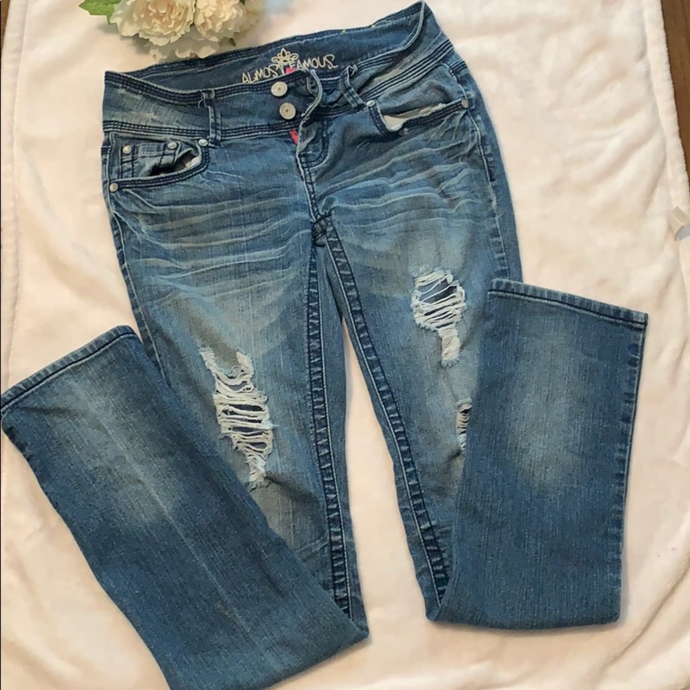 Almost famous distressed jeans